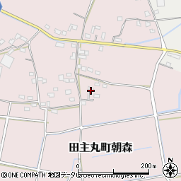 福岡県久留米市田主丸町朝森468周辺の地図