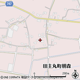 福岡県久留米市田主丸町朝森640周辺の地図