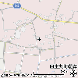 福岡県久留米市田主丸町朝森637周辺の地図