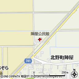陣屋公民館周辺の地図