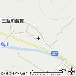 愛媛県西予市三瓶町蔵貫772-3周辺の地図