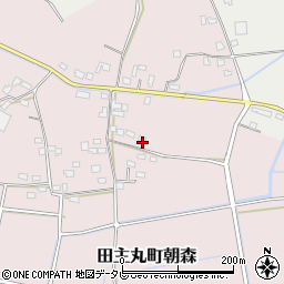 福岡県久留米市田主丸町朝森490周辺の地図