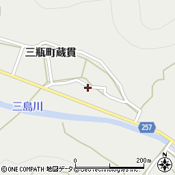 愛媛県西予市三瓶町蔵貫713周辺の地図