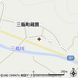 愛媛県西予市三瓶町蔵貫717周辺の地図