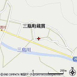 愛媛県西予市三瓶町蔵貫722周辺の地図