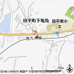 東田平郵便局周辺の地図