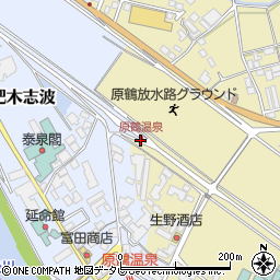 原鶴温泉周辺の地図