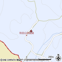 大分県宇佐市院内町和田59周辺の地図