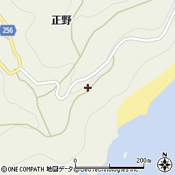 愛媛県西宇和郡伊方町正野837-1周辺の地図