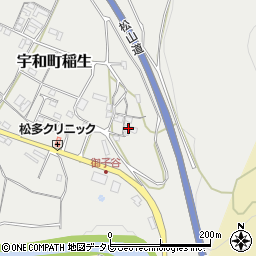 愛媛県西予市宇和町稲生341周辺の地図