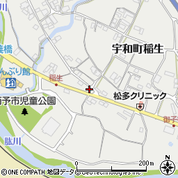 愛媛県西予市宇和町稲生215周辺の地図