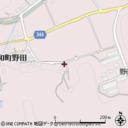 愛媛県西予市宇和町野田262周辺の地図