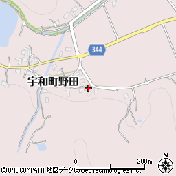 愛媛県西予市宇和町野田257周辺の地図