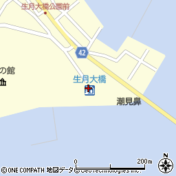道の駅生月大橋周辺の地図