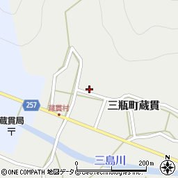 愛媛県西予市三瓶町蔵貫410-1周辺の地図