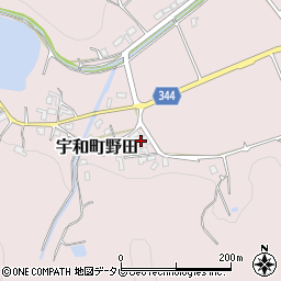 愛媛県西予市宇和町野田252周辺の地図