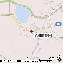 愛媛県西予市宇和町野田196周辺の地図