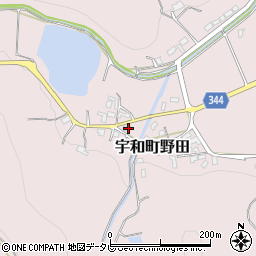 愛媛県西予市宇和町野田160周辺の地図