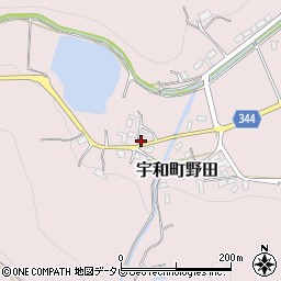 愛媛県西予市宇和町野田162周辺の地図