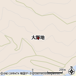 高知県高岡郡梼原町大野地周辺の地図