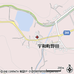 愛媛県西予市宇和町野田169周辺の地図