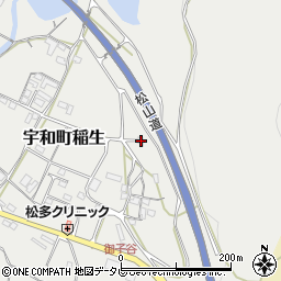 愛媛県西予市宇和町稲生387-1周辺の地図