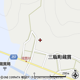 愛媛県西予市三瓶町蔵貫393周辺の地図