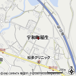 愛媛県西予市宇和町稲生周辺の地図