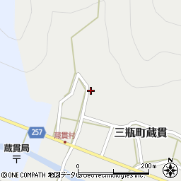 愛媛県西予市三瓶町蔵貫389周辺の地図