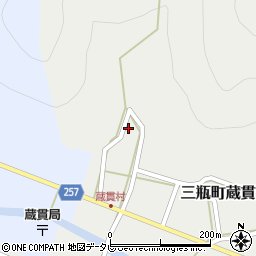 愛媛県西予市三瓶町蔵貫32周辺の地図