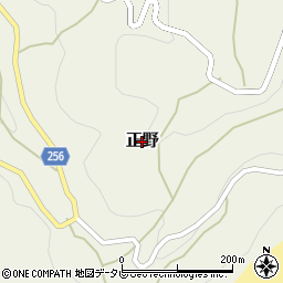 愛媛県伊方町（西宇和郡）正野周辺の地図
