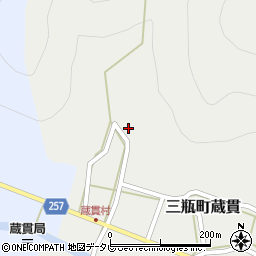 愛媛県西予市三瓶町蔵貫378周辺の地図