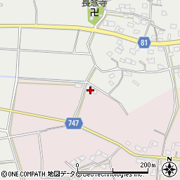 福岡県久留米市田主丸町朝森729周辺の地図