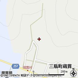 愛媛県西予市三瓶町蔵貫376周辺の地図