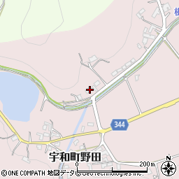 愛媛県西予市宇和町野田106周辺の地図