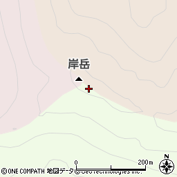 岸岳周辺の地図