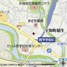 ローソン宇和インター店周辺の地図