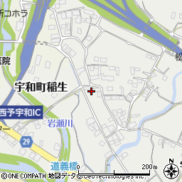 愛媛県西予市宇和町稲生802周辺の地図
