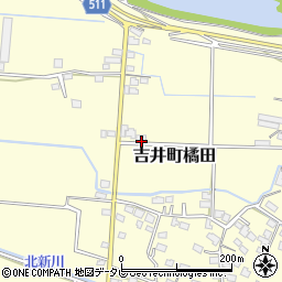 福岡県うきは市吉井町橘田289周辺の地図