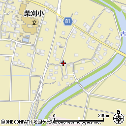福岡県久留米市田主丸町八幡446-2周辺の地図