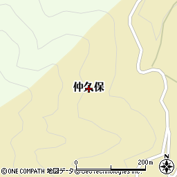 高知県高岡郡梼原町仲久保周辺の地図