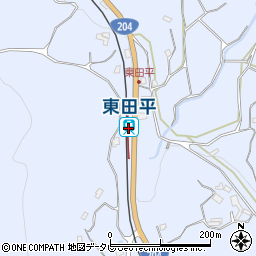 東田平駅周辺の地図
