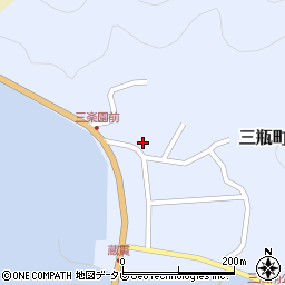 愛媛県西予市三瓶町蔵貫浦22周辺の地図