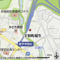 愛媛県西予市宇和町稲生59周辺の地図