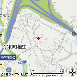愛媛県西予市宇和町稲生807周辺の地図