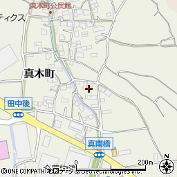 佐賀県鳥栖市真木町周辺の地図