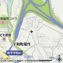 愛媛県西予市宇和町稲生880周辺の地図