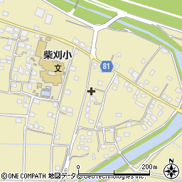 福岡県久留米市田主丸町八幡389-6周辺の地図