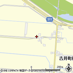 福岡県うきは市吉井町橘田307周辺の地図