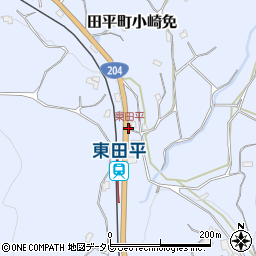 東田平周辺の地図